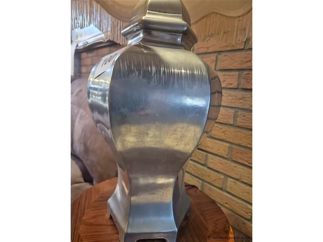 Tinnen bijzetlamp 76cm - afbeelding 2 van  3