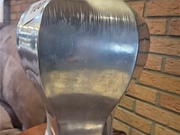 Tinnen bijzetlamp 76cm - afbeelding 2 van  3