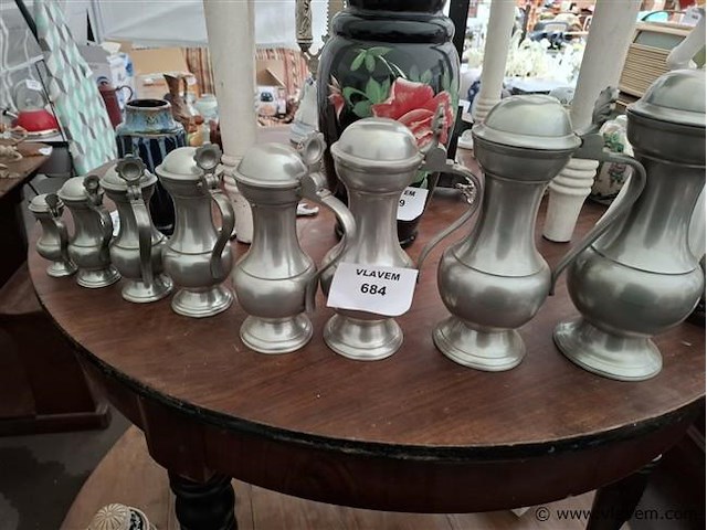 Tinnen kruik - afbeelding 1 van  2