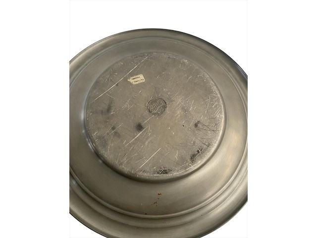 Tinnen pot + schaal - afbeelding 2 van  4