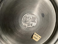 Tinnen pot + schaal - afbeelding 3 van  4