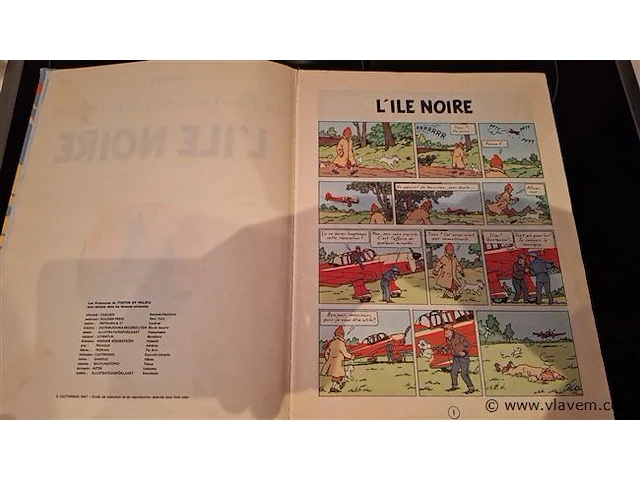 Tintin l"ile noir album - afbeelding 8 van  10