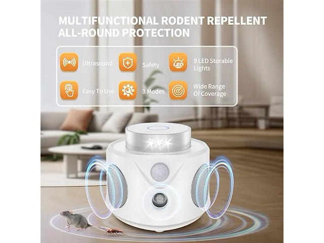 Tiptop home ultrasoon dierenafweersysteem - afbeelding 4 van  7