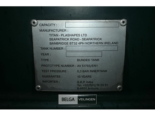 Titan bovengrondse mazouttank - afbeelding 5 van  7