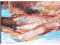 Tjarko ten have - intiem moment - olie op doek - 125x160 cm - 1986 - afbeelding 3 van  14