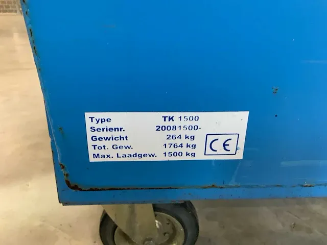 Tk 1500 kantelbare afvalcontainer - afbeelding 7 van  7
