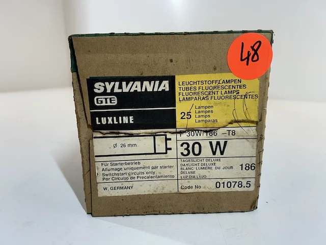 Tl lampen sylvania 30w/186 luxline (1doos) - afbeelding 2 van  2