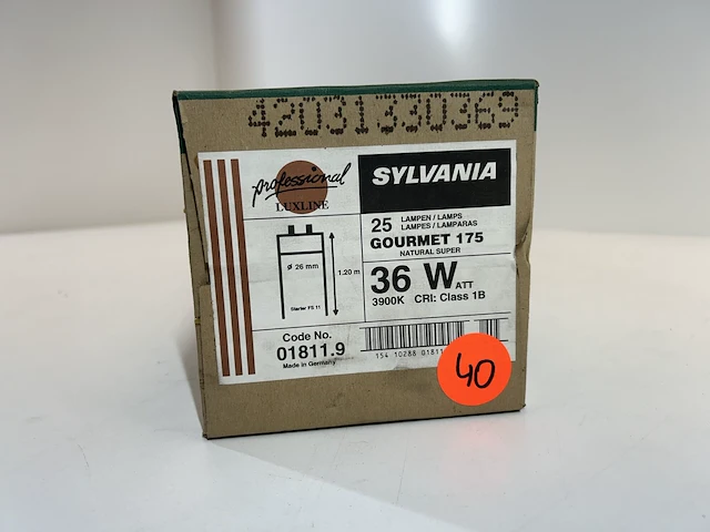 Tl lampen sylvania luxline gourmet 175 36w (25st) - afbeelding 1 van  1