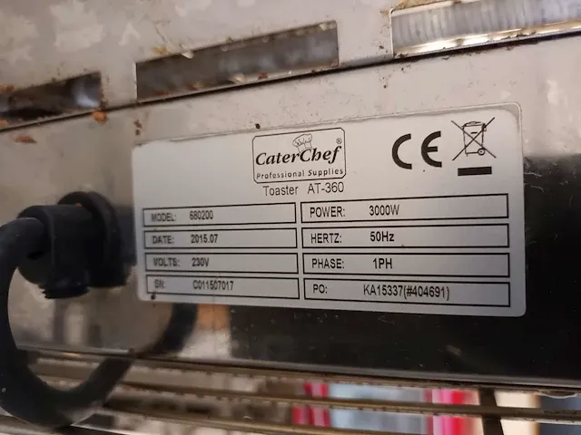 Toaster caterchef at-360 - afbeelding 3 van  3