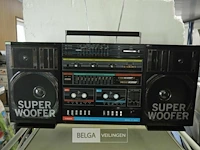 Tobishi retro radio dubbel cassette p2000 - afbeelding 1 van  5