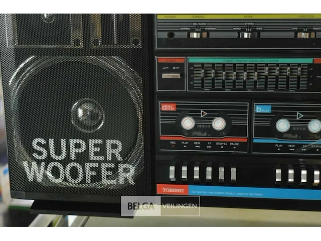 Tobishi retro radio dubbel cassette p2000 - afbeelding 2 van  5