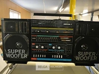 Tobishi retro radio dubbel cassette p2000 - afbeelding 1 van  6