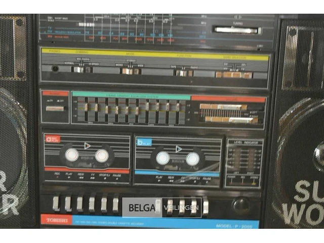 Tobishi retro radio dubbel cassette p2000 - afbeelding 2 van  6