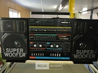 Tobishi retro radio dubbel cassette p2000 - afbeelding 1 van  5