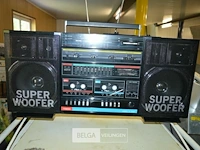 Tobishi retro radio dubbel cassette p2000 - afbeelding 1 van  5
