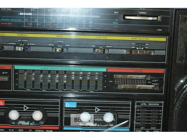 Tobishi retro radio dubbel cassette p2000 - afbeelding 4 van  5