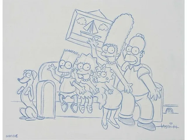 Todd aaron smith, simpsons familietekening, circa 2014 - afbeelding 1 van  6