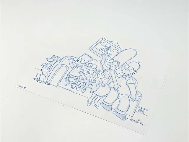 Todd aaron smith, simpsons familietekening, circa 2014 - afbeelding 2 van  6