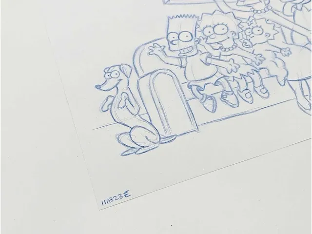 Todd aaron smith, simpsons familietekening, circa 2014 - afbeelding 4 van  6