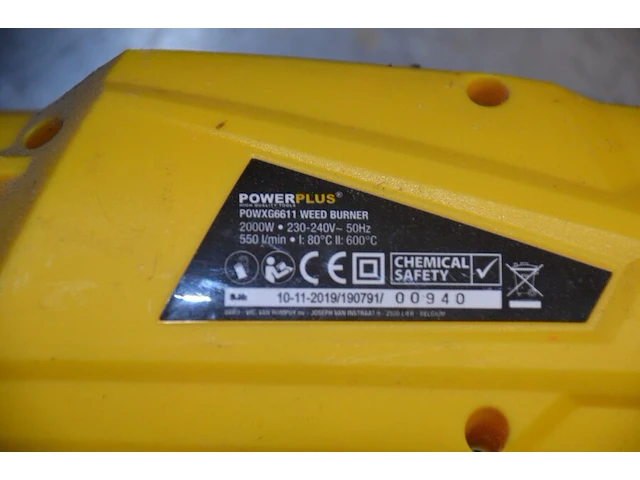 Toegangsdeur, elektrische onkruidverdelger powerplus powxg6611, pvc vakkendoos, 2 rollen glasvezel behangpapier - afbeelding 6 van  9