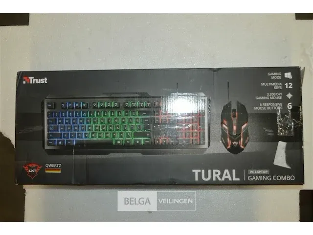 Toestenbord & muis trust qwerty - afbeelding 1 van  3
