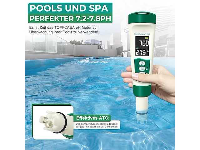 Toffcaea 5-in-1 zoutwatertester - afbeelding 3 van  4