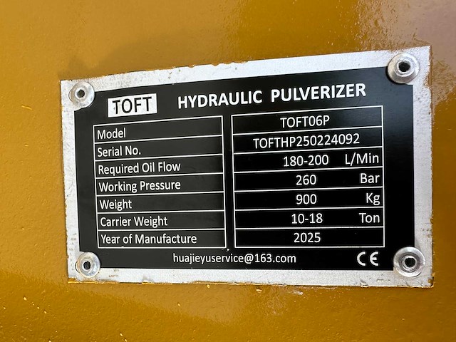 Toft - 2025 - 06p - voorzetapparatuur - afbeelding 5 van  14