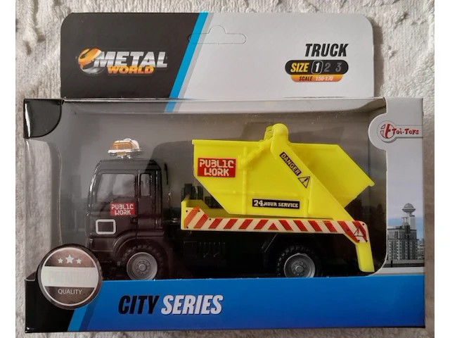 Toi-toys die cast metal world truck: publick work - afbeelding 1 van  3