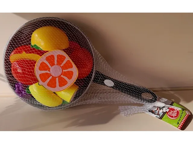 Toi-toys koekenpan 1 met vis en 1 met fruit - 2 stuks in totaal - afbeelding 1 van  7