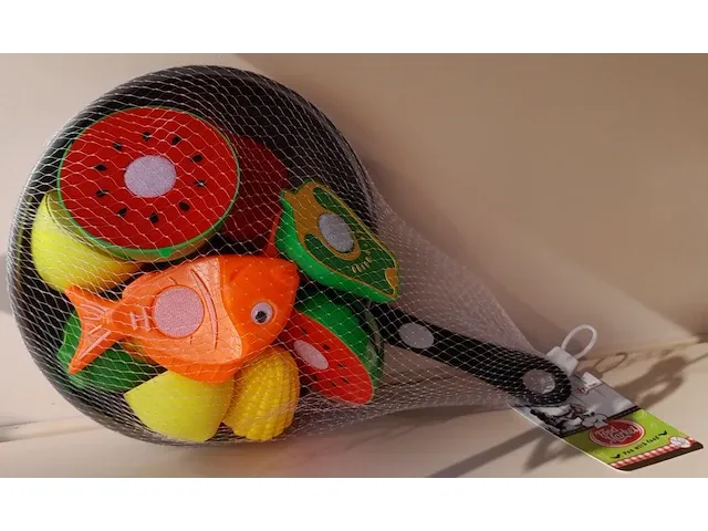 Toi-toys koekenpan 1 met vis en 1 met fruit - 2 stuks in totaal - afbeelding 7 van  7