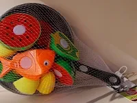 Toi-toys koekenpan 1 met vis en 1 met fruit - 2 stuks in totaal - afbeelding 7 van  7