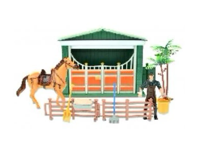 Toi-toys paardenstal met verzorger 10-delig - afbeelding 3 van  7