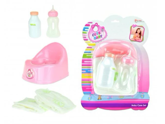 Toi-toys potje, drinkfles en luier voor baby pop - afbeelding 3 van  7