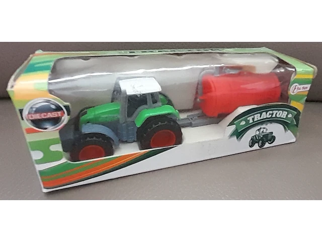 Toi-toys tractor met aanhangwagen - afbeelding 3 van  5