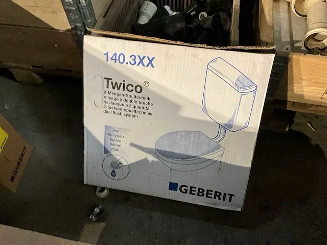 Toilet sphynx cl 84 ao + 10 wit en spoelbak - afbeelding 4 van  6