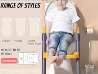 Toiletbril voor kinderen , verstelbaar met ladder - afbeelding 3 van  4