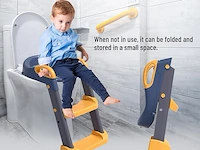 Toiletbril voor kinderen , verstelbaar met ladder - afbeelding 4 van  4
