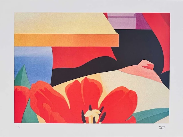 Tom wesselmann (cincinnati 1931-2004) lage instel - met certificaat - afbeelding 1 van  8