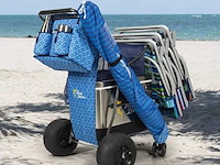 Tommy bahama xl wonder wheeler deluxe opvouwbare strandkar - 45 l koeler, 4 stoelen - afbeelding 1 van  8