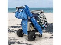 Tommy bahama xl wonder wheeler deluxe opvouwbare strandkar - 45 l koeler, 4 stoelen - afbeelding 2 van  8
