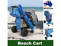 Tommy bahama xl wonder wheeler deluxe opvouwbare strandkar - 45 l koeler, 4 stoelen - afbeelding 3 van  8