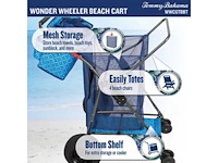 Tommy bahama xl wonder wheeler deluxe opvouwbare strandkar - 45 l koeler, 4 stoelen - afbeelding 6 van  8