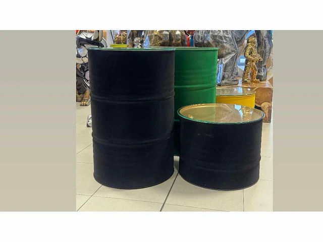 Ton in velours / fluweel 2 hoogtes black - afbeelding 1 van  1
