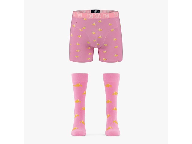 Ton sur ton - boxershort + kousen - bananas - afbeelding 1 van  5