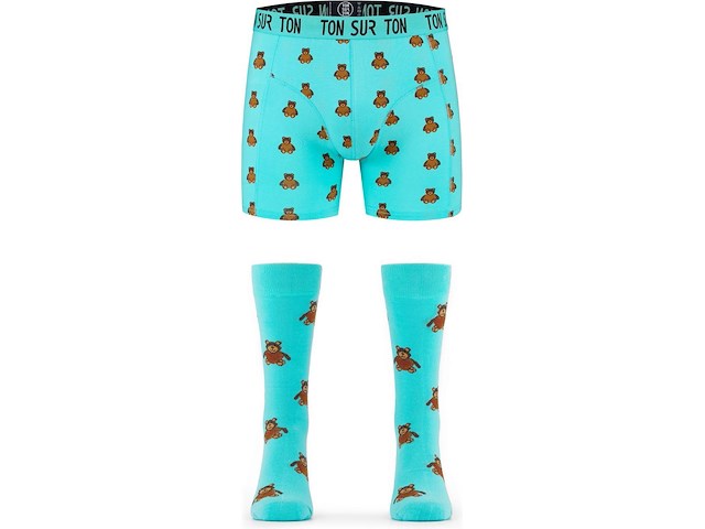 Ton sur ton - boxershort + kousen - theodore - afbeelding 1 van  5