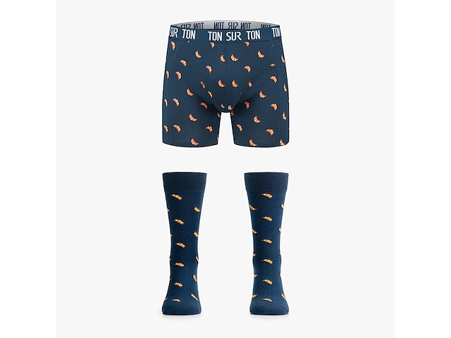Ton sur ton - boxershort + kousen - viennoiserie - afbeelding 1 van  5