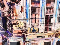 Tony s- spanje - "cubana" hand made - 1/1 kunstwerk - "cubana" collage art - 140x90cm - uitzonderlijk - afbeelding 4 van  8