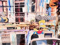 Tony s- spanje - "cubana" hand made - 1/1 kunstwerk - "cubana" collage art - 140x90cm - uitzonderlijk - afbeelding 5 van  8