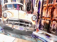 Tony s- spanje - "cubana" hand made - 1/1 kunstwerk - "cubana" collage art - 140x90cm - uitzonderlijk - afbeelding 6 van  8