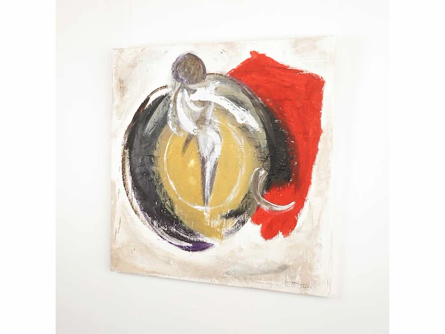 Tony s- spanje - handgemaakt - 1/1 kunstwerk - "toro 1" - 100x100cm - uitzonderlijk - afbeelding 2 van  3